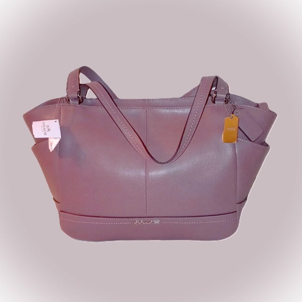 Coach PRK LTH Carrie E Pink/Rouge Handbag 36898E